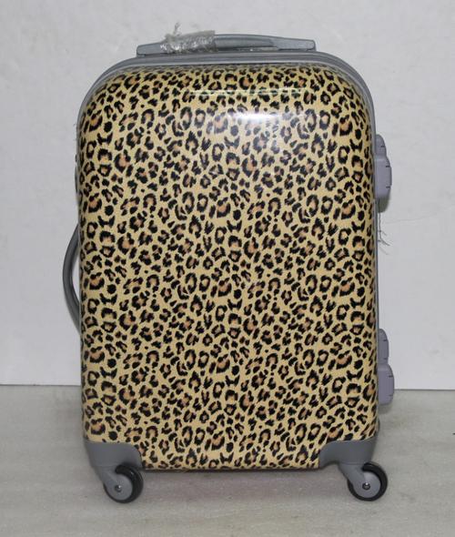 豹纹印花行李箱abs万向轮旅行箱pc拉杆箱20寸24寸28寸登机箱厂家